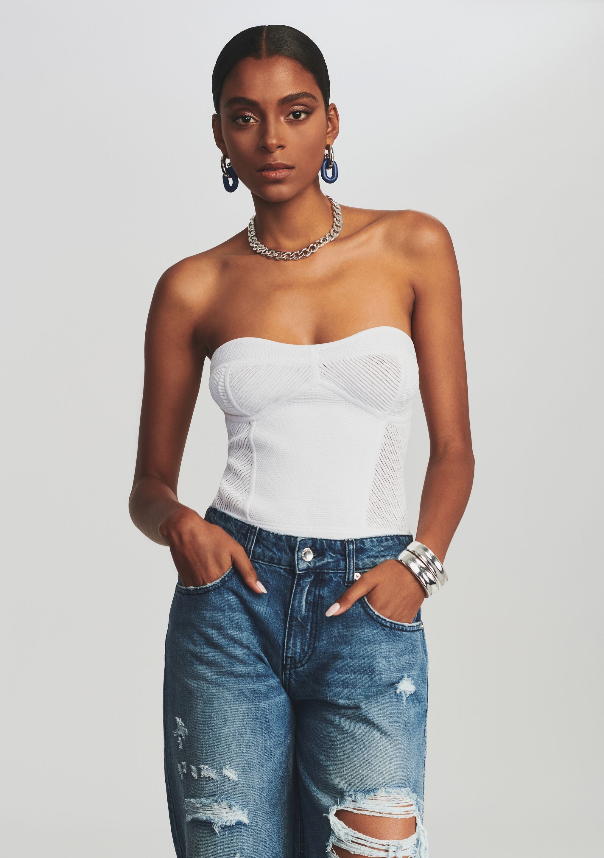 White corset bodysuit 2025
