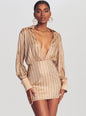 Oliver Embellished Silk Dress - Retrofete