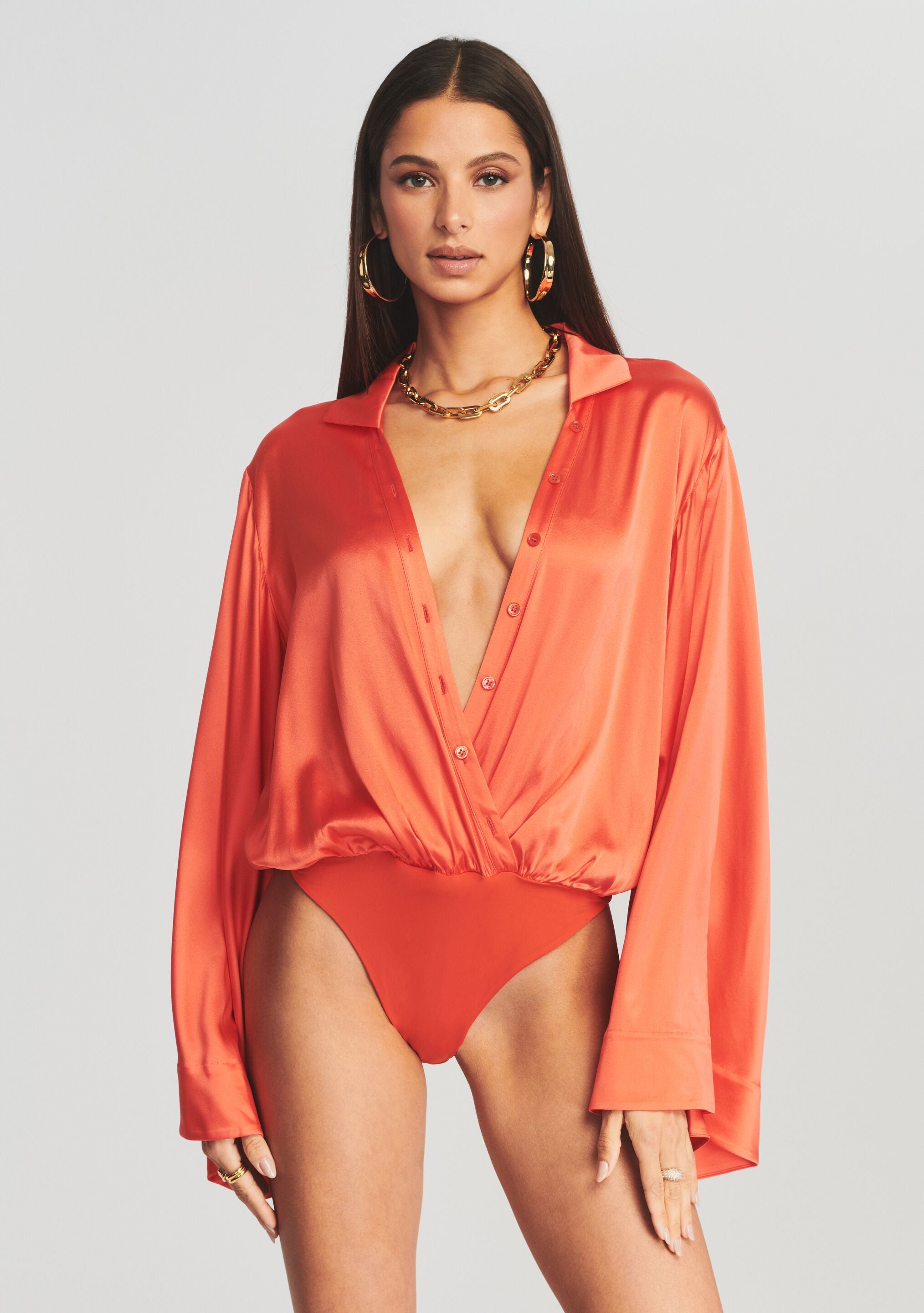 Silk bodysuit cheap