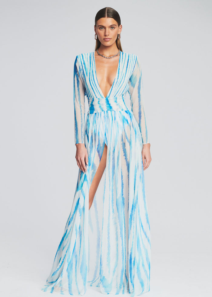 Angela Silk Chiffon Dress - Retrofete