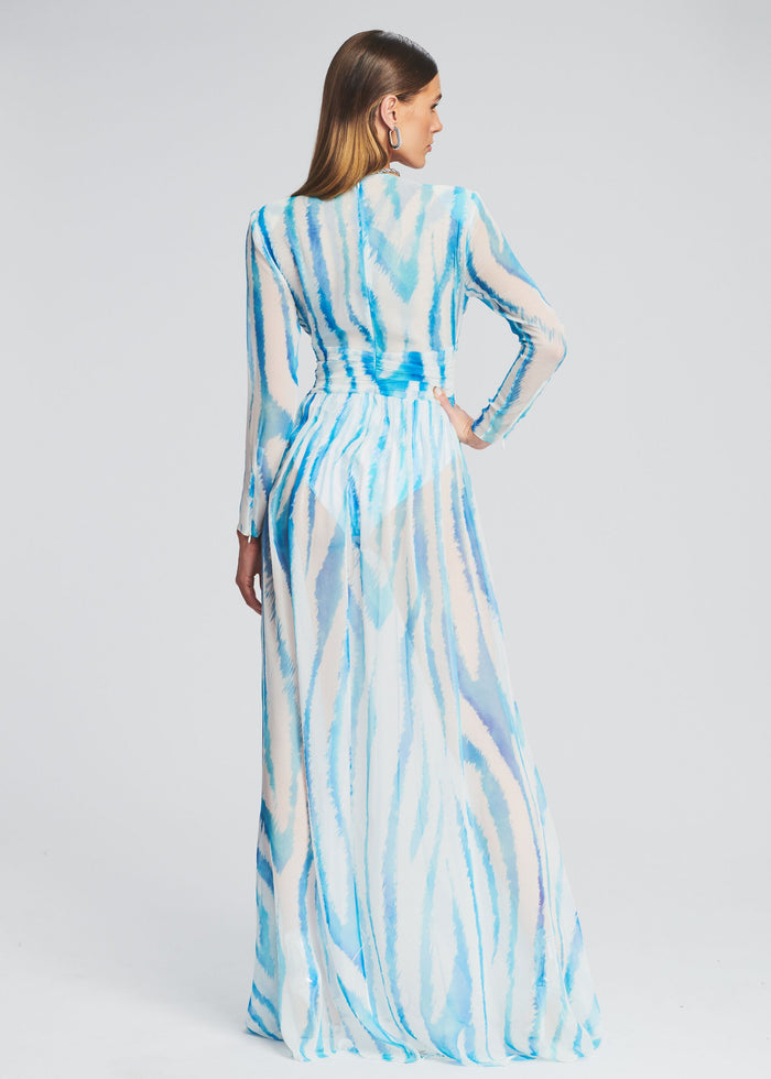Angela Silk Chiffon Dress - Retrofete