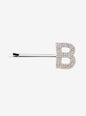 Rhinestone Alphabet Hair Clip - Retrofete