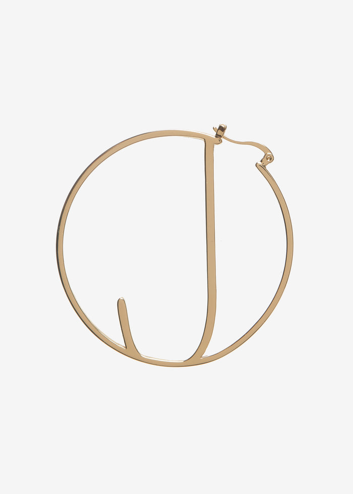Hoop Letter Earring - Retrofete