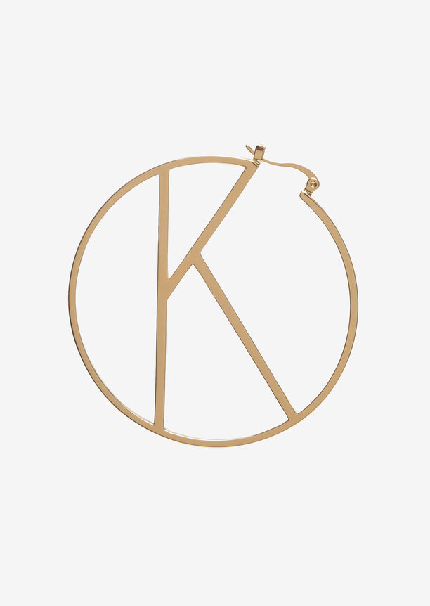 Hoop Letter Earring - Retrofete