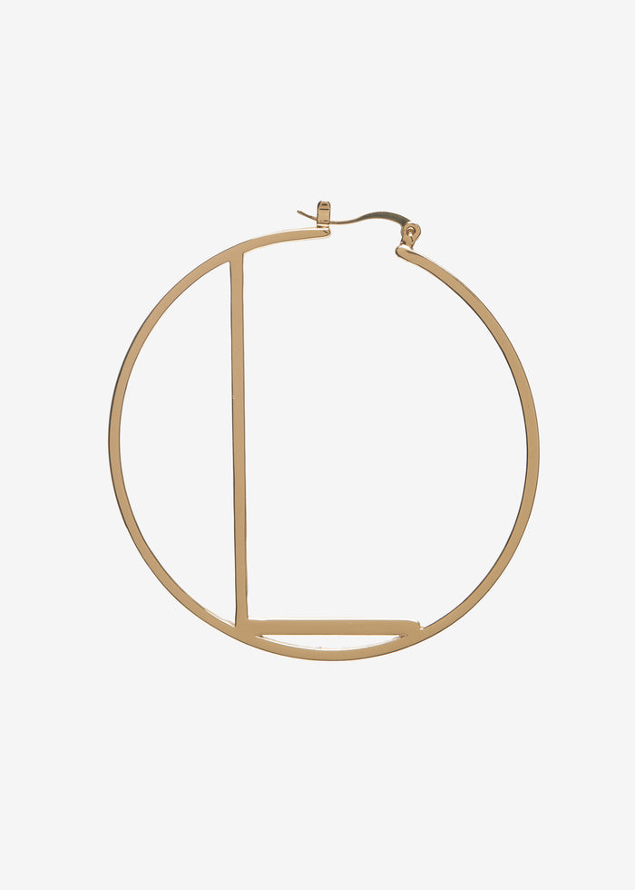Hoop Letter Earring - Retrofete