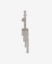 Number Rhinestone Earring