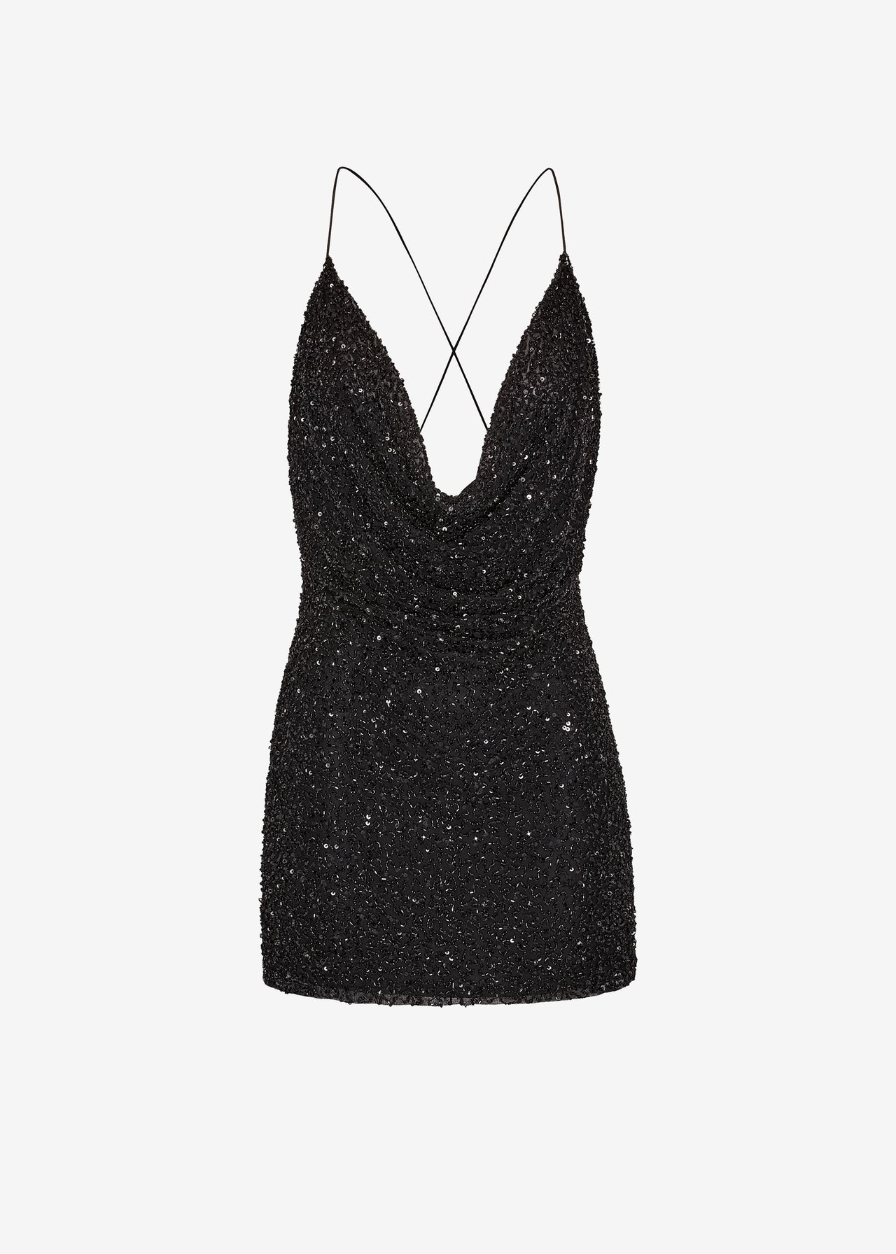 retrofete black sequin dress Vixen Sequin Feather Dress Retrofete