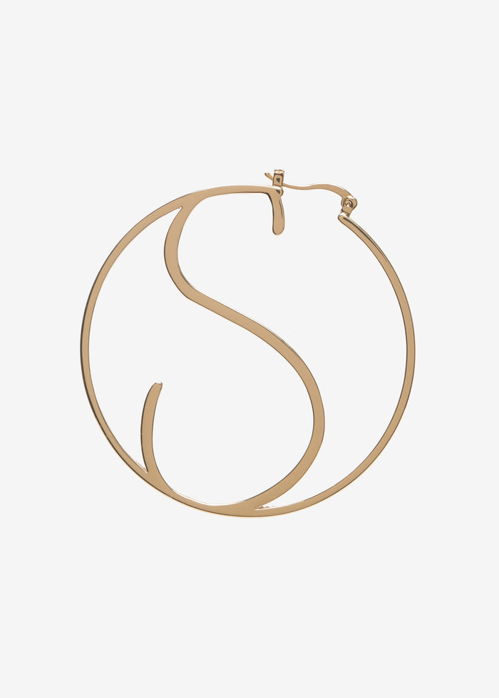 Hoop Letter Earring - Retrofete