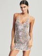Elliana Sequin Crochet Dress - Retrofete