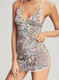 Elliana Sequin Crochet Dress - Retrofete