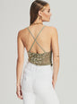Molly Sequin Crochet Top - Retrofete
